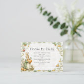 ママバニーとカボチャのベビーシャワー エンクロージャーカード (スタンド正面)