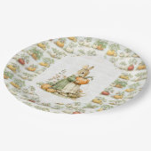 ママバニーとカボチャのベビーシャワー ペーパープレート (アングル)