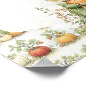 ママバニーとカボチャ赤ちゃんシャワーへようこそ ポスター (角)