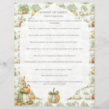 ママバニーとカボチャ赤ちゃんシャワーゲーム