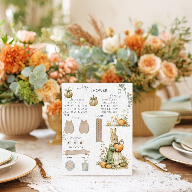 ママバニーとカボチャ赤ちゃんシャワー推理ゲーム (クリエイターアップロード済み)