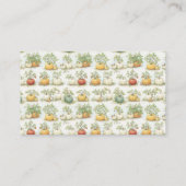 ママバニーとカボチャ赤ちゃんシャワー推理ゲーム エンクロージャーカード (裏面)