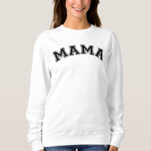 ママバーシティマザーズデイ汗シャツ スウェットシャツ (正面)