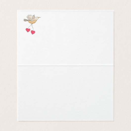 ママバードハートベビーシャワーアドバイスノート (内部フラット)