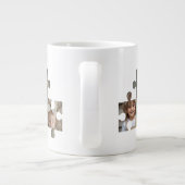 ママパズルピース3フォトコラージュ ジャンボコーヒーマグカップ (裏面)