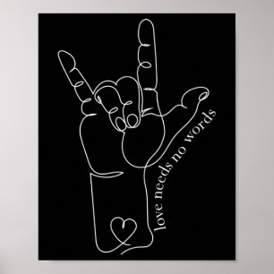 ママパパキッズ自閉症の認識先生スパイド聾唖者Sl ポスター