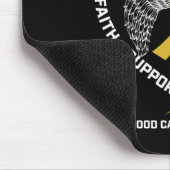 ママパパ女性男性羽の娘小児癌 マウスパッド (コーナー)