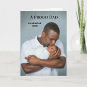 ママパパ新生児フォト誕生個人用カード カード (正面)