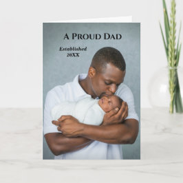 ママパパ新生児フォト誕生個人用カード カード