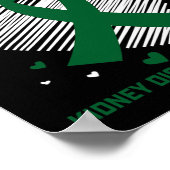 ママパパI衣服グリーンfor My Son Kidney Disease Awa ポスター (角)