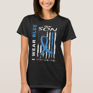 ママパパI衣服ブルーfor My Son Autism Awareness Fl Tシャツ