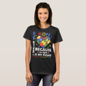 ママパパI衣服ブルーfor My Son Autism Awareness Mo Tシャツ (正面フル)