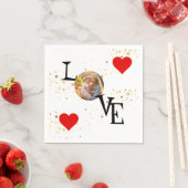 ママパーソナライズされたと私とのナプキン写真 スタンダードカクテルナプキン (インサイチュ)