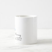 ママパーソナライズされたエスト。マグとパステルワイルドフラワー コーヒーマグカップ (中央)