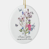 ママパーソナライズされたズガーデン セラミックオーナメント (右)