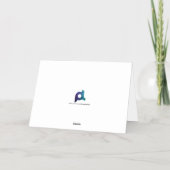 ママパーソナライズされた年カスタム文字ハートヴィンテージ 箔グリーティングカード (裏面)