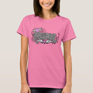 ママヒョウ柄ハートTシャツ Tシャツ