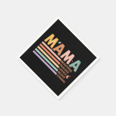 ママビューティフル大胆不敵ラブリーブレイブストロング スタンダードカクテルナプキン (角)