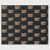 ママビューティフル大胆不敵ラブリーブレイブストロング ラッピングペーパー (フラット)