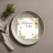 ママビーイエローフラワーズ（昆虫）マルハナバチベビーシャワー スタンダードカクテルナプキン