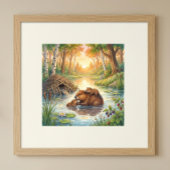 ママビーバーとキットの保育園 ポスター