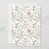 ママビーフローラベイビーシャワー 招待状 (裏面)