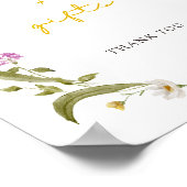 ママビーフローラリースベビーシャワーカードギフト ポスター (角)