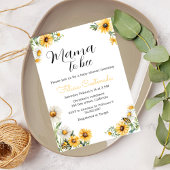 ママビーベイビーシャワーのまわりにテーマ 招待状