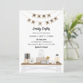 ママビーベイビーシャワー招待状 招待状 (スタンド正面)