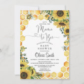 ママビーベイビー男女兼用シャワー招待状 招待状 (正面)