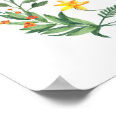 ママビーワイルドフラワーガーデン赤ちゃんシャワーへようこそ ポスター (角)