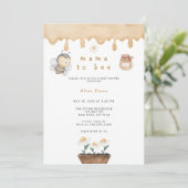 ママビーワイルドフラワーベビーシャワー 招待状 (スタンド正面)