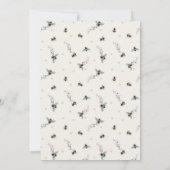 ママビーワイルドフラワーベビーシャワー 招待状 (裏面)