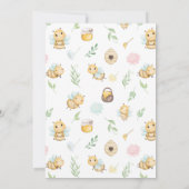 ママビーワイルドフラワーベビーシャワー 招待状 (裏面)