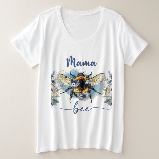 「ママビー」女子プラスサイズTシャツ プラスサイズTシャツ (デザイン正面)