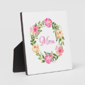 ママフェミニンフローラマパーソナライズされたムウォーター色 フォトプラーク (正面)