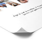 ママフォトコラージュ切り出しママ誕生日 ポスター (角)