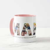 ママフォトコラージュ母の日ママ誕生日 マグカップ (正面左)