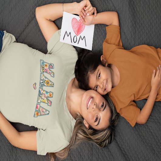 ママフラワーズフローラハート Tシャツ