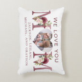 ママフローラハート写真植物学 アクセントクッション (正面(垂直))