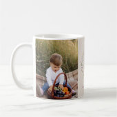 ママフローラリースギフトシンプルエレガントガーリー コーヒーマグカップ (左)