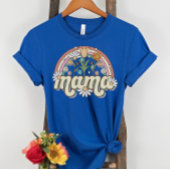 ママフローラレインボーヴィンテージスタイルカラフル春 Tシャツ