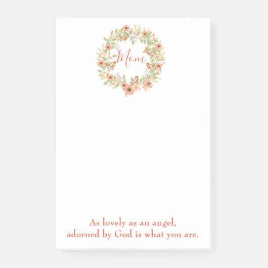 ママフローラ美しい引用文 ポストイット (正面)