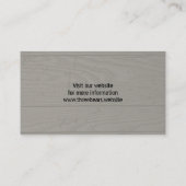 ママブラックベアーキュブシルエット |野生生物 名刺 (裏面)