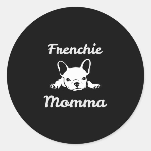 ママブルドフランスのッグ好きママ ラウンドシール (正面)