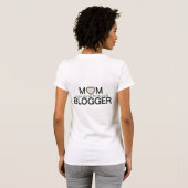 ママブロガーのためのレディースTシャツ Tシャツ (裏面フル)