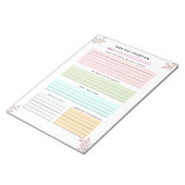 ママプランナー 月間概要 ファミリーオーガナイザー ノートパッド (アングル)
