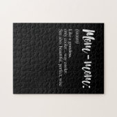 ママプレゼント定義おばあちゃんママ母ママ日 ジグソーパズル (横)