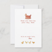 ママヘンとおもしろいチックス母の日 カード (裏面)