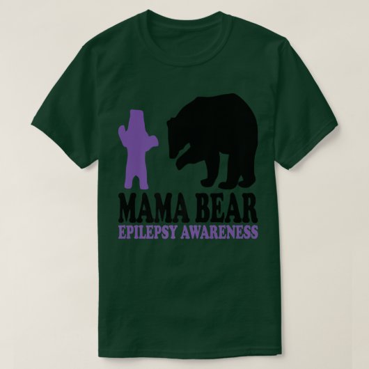 ママベアてんかん認識度&サポータンてんかん Tシャツ (デザイン正面)